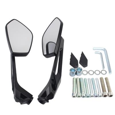 Weitwinkel Seitenglas für Motorräder Einfache Montage Glas Aluminium Motorradglas Geeignet für F750GS R1200GS R1250GS