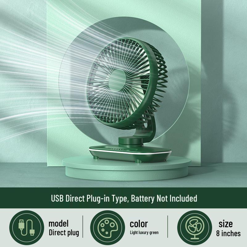 

Silent Portable Mini Table Fan with High Power, Ideal for Offices and Homes 8-inch