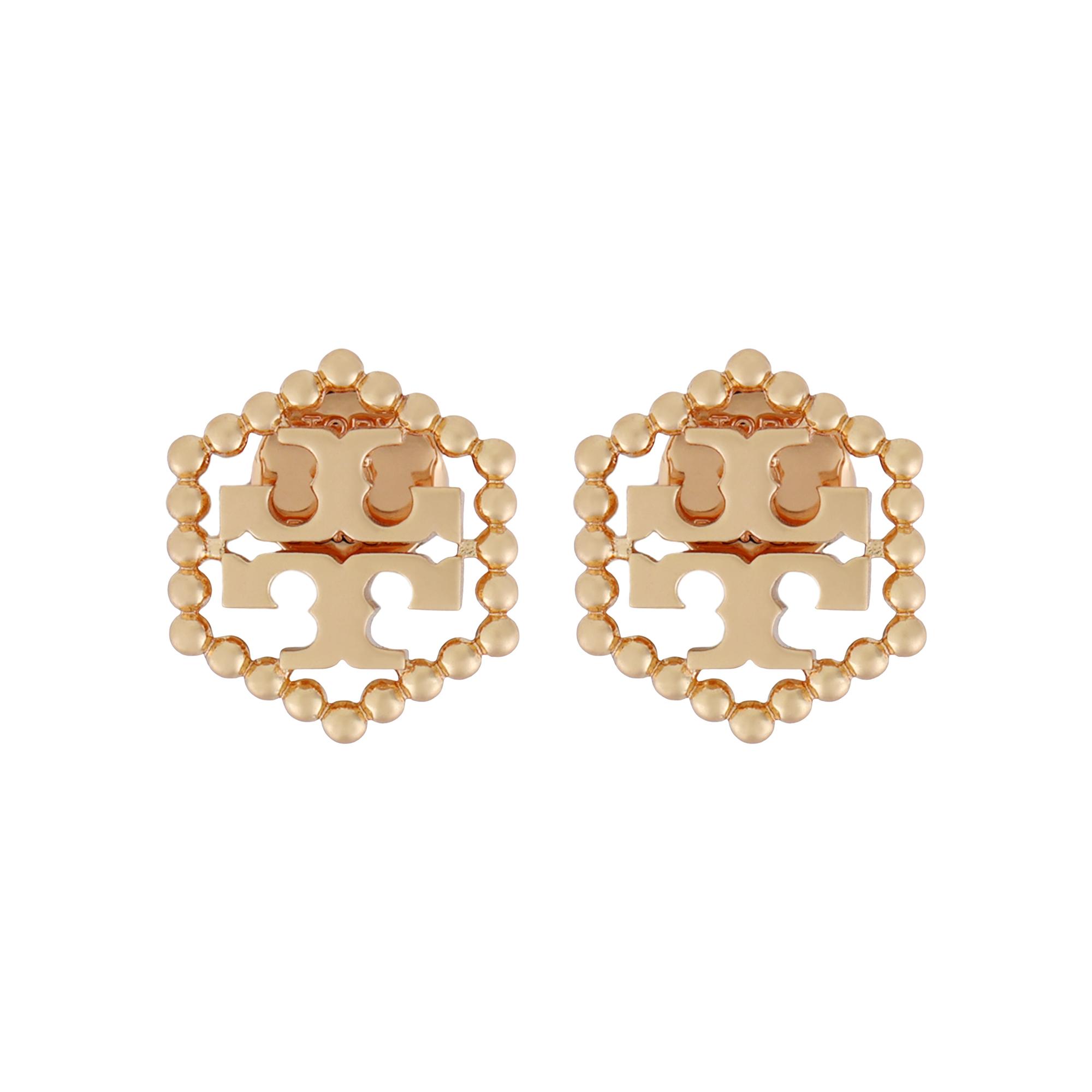 

Tory Burch Milgrain Hexagon Earrings Women earrings Gold 84510-697 Gold,F