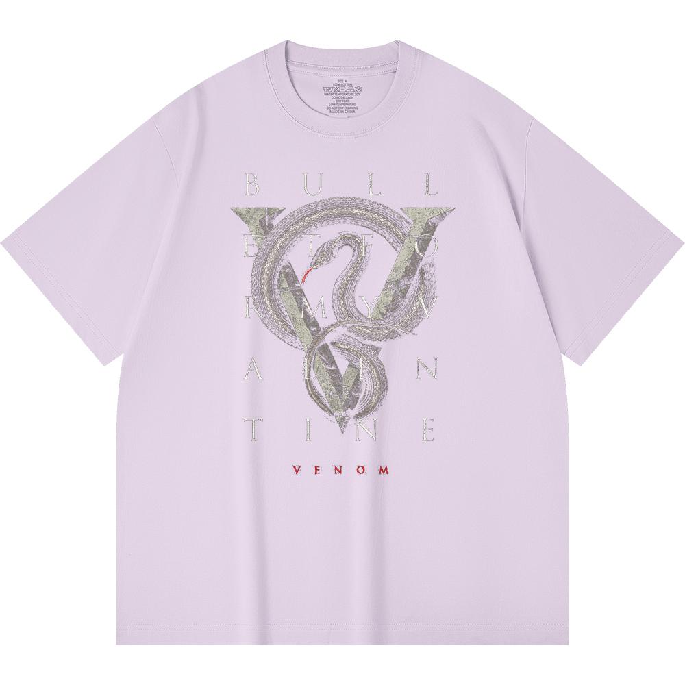 230 g/m² 100% katoenen heavy metal T-shirt met rockband- en popmuziekprint, unisex T-shirt van zwaar katoen.