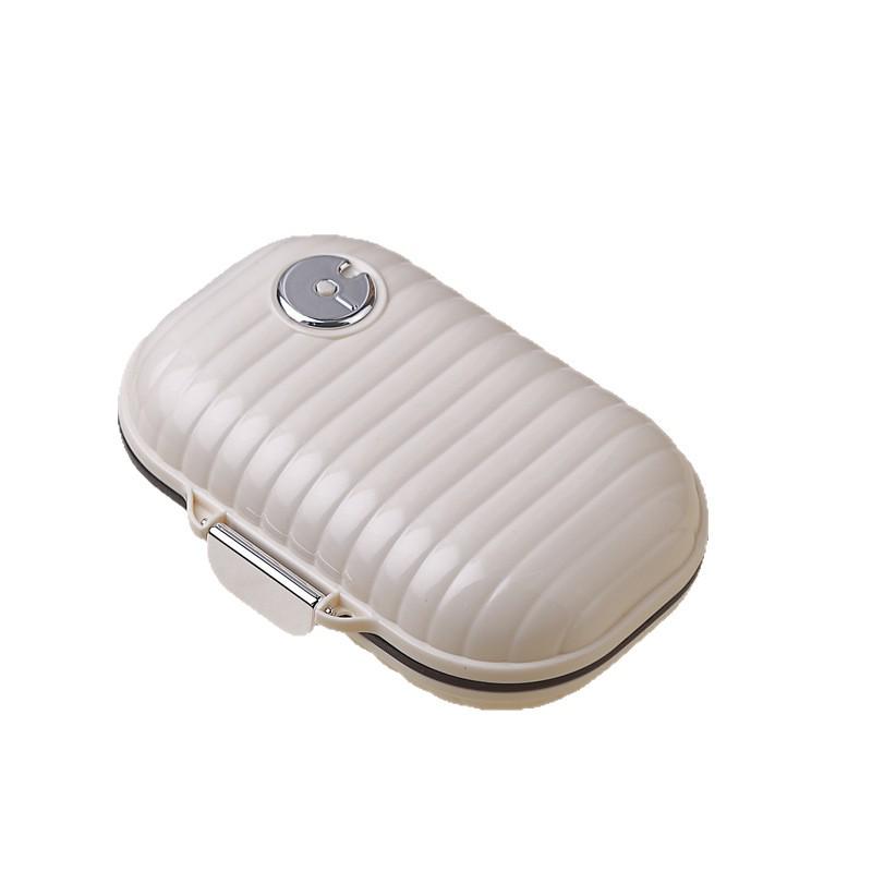 Organizador de Pílulas Semanal Portátil com Temporizador e Armazenamento Selado para Viagem