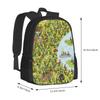 Frühlingsameisen Große Kapazität Schulrucksack Laptoptaschen Frühlingsameisen Süße Aquarellbienen Saison