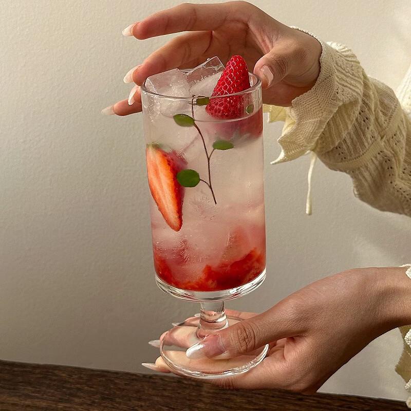 OLOEY Ins Style Short Stemmed Juice Glass Set