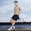 SEVEN Mr. Seven Series Striped Short-Sleeve Polo Shirt