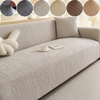 1 pezzo Copridivano Elasticizzato Jacquard Antiscivolo Copridivano Divano Colore Unico Protezione Mobili Divano per Tutte le Stagioni per Soggiorno