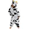 Cow warm one-piece pajamas children's costume kigurumi tracksuit 146-152 Onesie children 015pcN cow - 122-128
