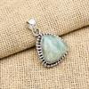 Bländande Amazonit Ädelsten 925 Sterling Silver Smycken Handgjort Hänge För Kvinnor
