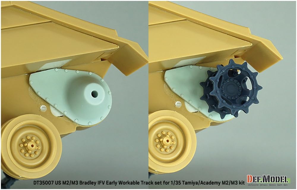 Differential Model Current American Bradley Infantry Fighting Vehicle Movable Track Set Early Type Tamiya Plastic Model Parts DT35007 DEF.MODEL 1/35
