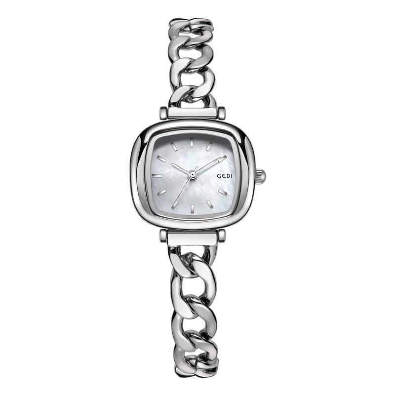 High Value Blush Women'S Watch Niche High-End Oval Watch Women'S Light Luxury Fritillary Quartz Watch