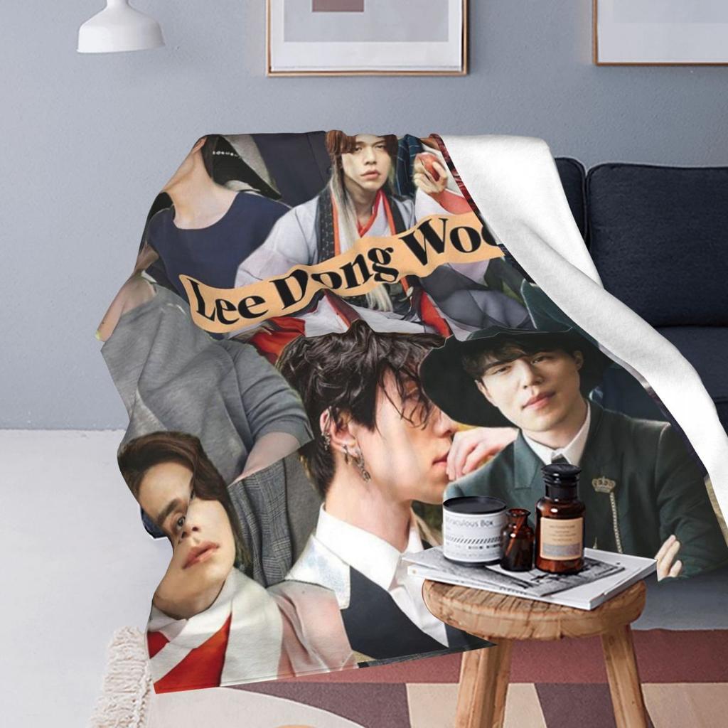 Manta de Lee Dong Wook Manta de Franela para Sofá Mantas Portátiles para Sofá Ropa de Cama Mantas de Viaje Colcha Colcha