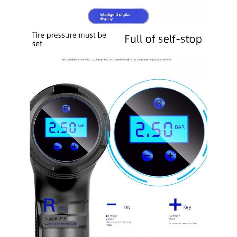 Fashion German Import Technology Car Wireless Vehicle Air Pump Portable Handheld Smart Outdoor Emergency Light