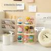 1/2/3PCS Acrylic Display Case Clear Dustproof Organizer Box for Collectibles Desktop Organizer Transparent Storage for Figures