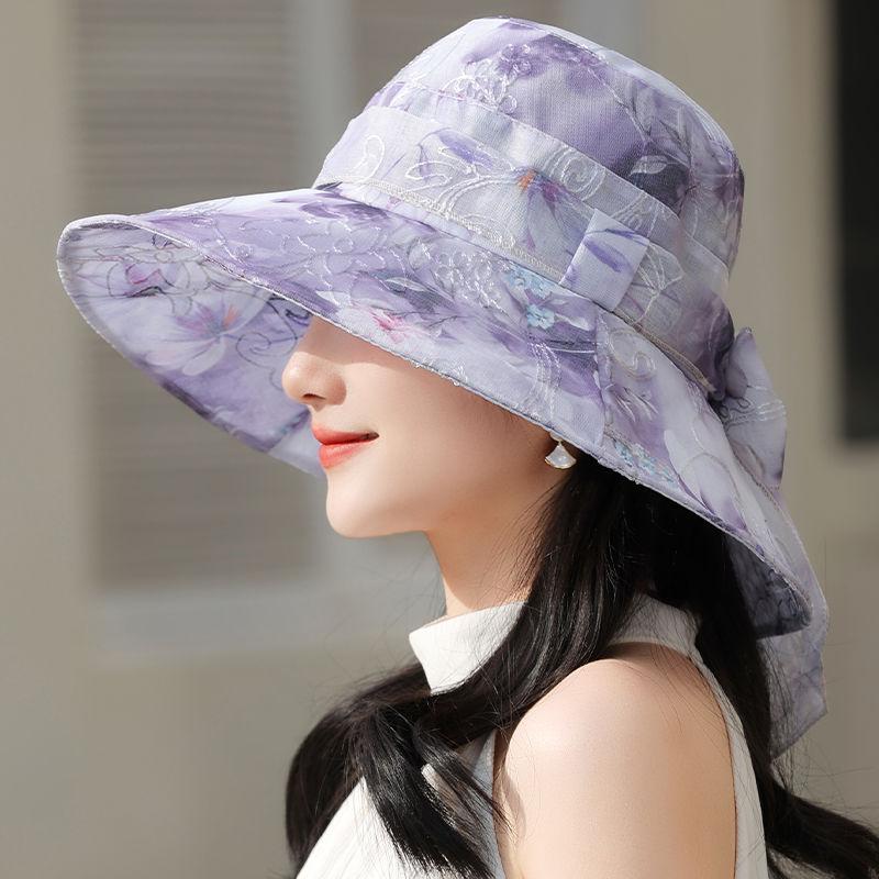 

Новая шляпа женская весна-лето козырек Eugen Yarn Bucket Hat Fashion Sun Hat one size фиолетовый