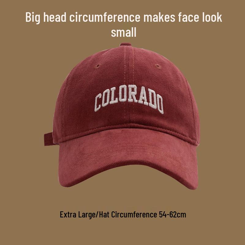 Riya Korean Style Unisex Large Baseball Cap - Autumn/Winter Duckbill Hat