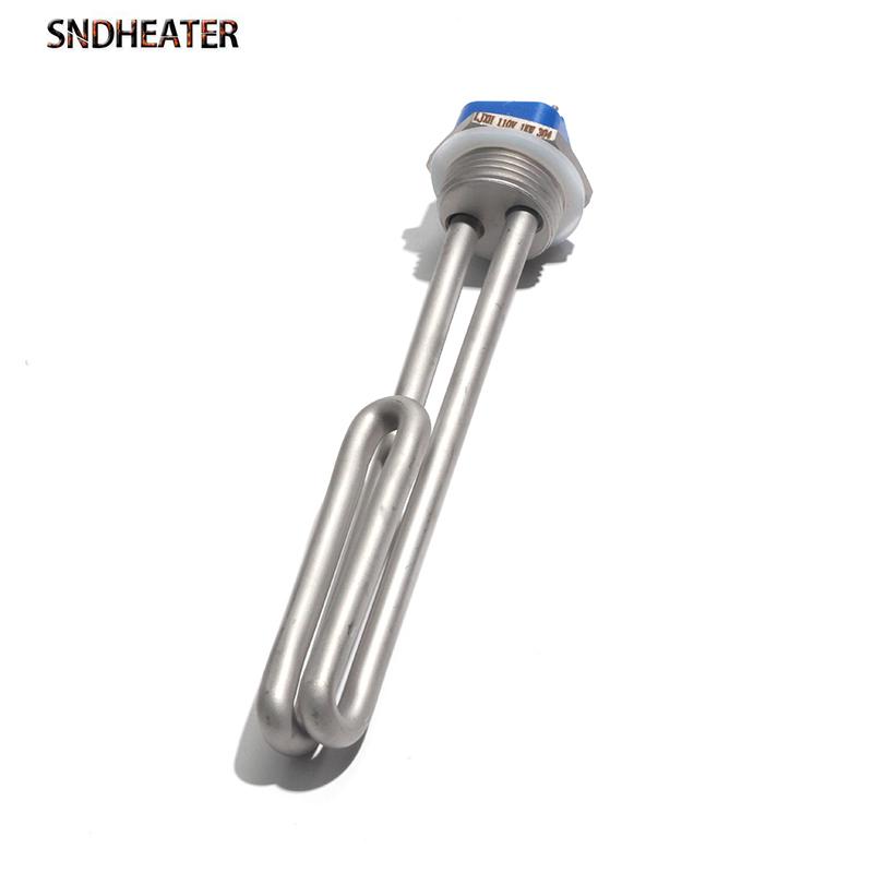 SNDHEATER DN25 G1 Závit BSP Ohřívač vody Odpor 120V 240V Nerezová ocel Ponorný Solární topný prvek 1000W 2000W 2500W