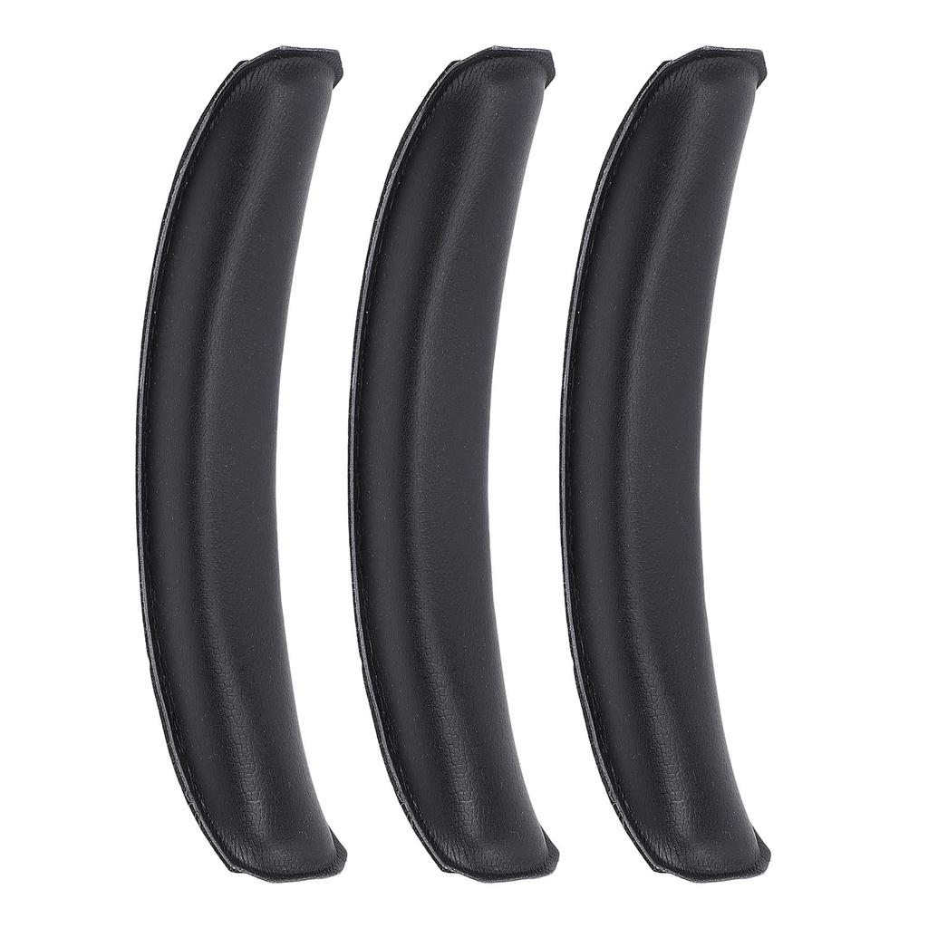 3pcs Headphone Replacement Headband Pad Soft Protein Leather Headband Cushion for W820NB W820NB Plus Black