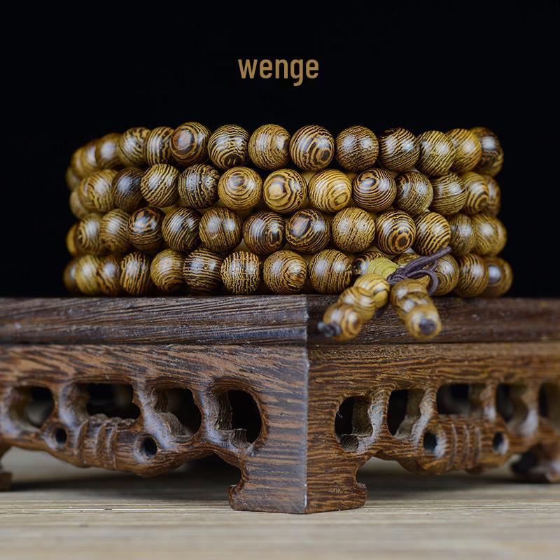 Браслет из бусин из сандала цитан и желтого палисандра со 108 молитвенными бусинами 6mm 108 Beads