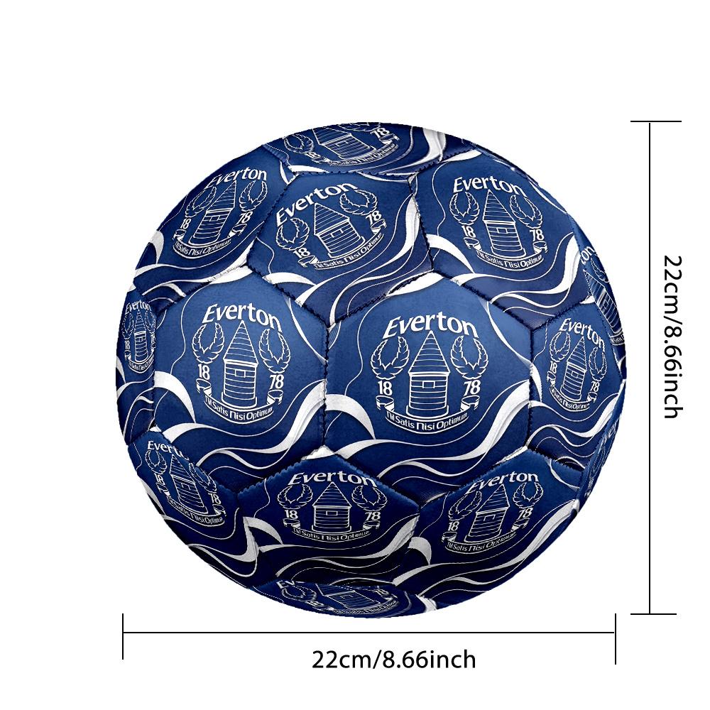 Pallone da Calcio Stampato Everton Football Taglia 5, Pallone da Partita Antiscivolo per Adulti Souvenir per Tifosi di Calcio