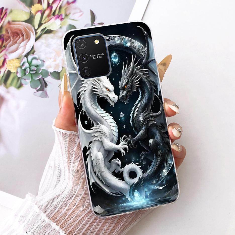 For Samsung Galaxy S10 Lite Case SM-G770F Luxury Butterfly Tree Painted Cover Soft Silicone Phone Case For Samsung S10 Lite Bags