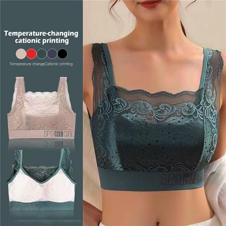 Sexy Lace Seamless Bra for Women Comfortable Breathable Sports Underwear Beauty Back Vest Chest Tube Top