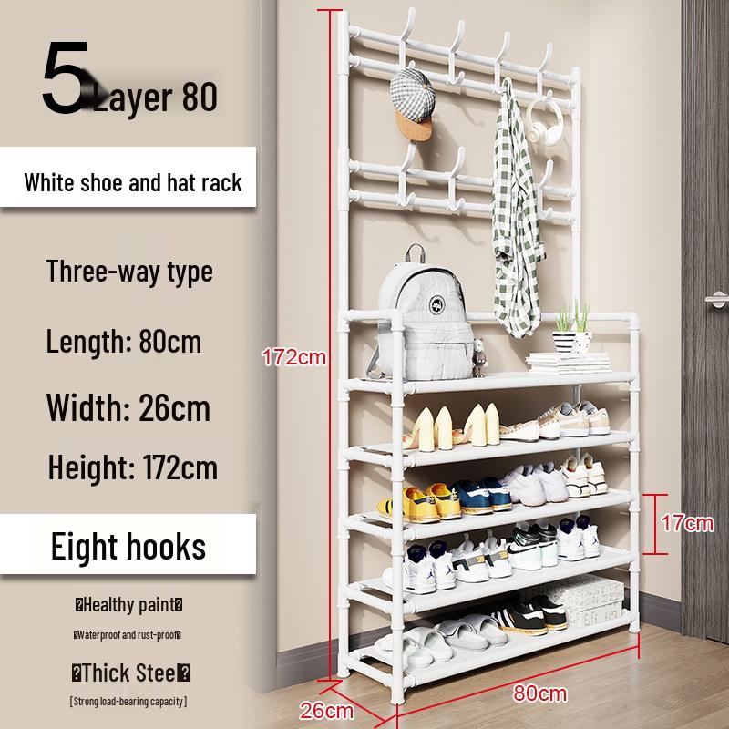 Kedi All-in-One Coat, Hat, and Shoe Rack for Bedroom and Living Room