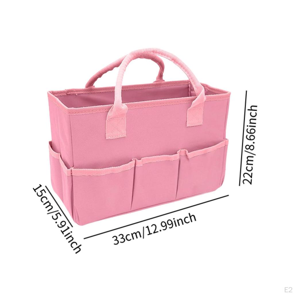 Teacher Helper Tote Bag Gardening Organizer Oxford Cloth with Pockets Craft Storage