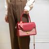 2024 Spring/Summer New Red Plaid Bridal Wedding Bag Crossbody Small Square Bag High-end Handbag New Year Gift Bag
