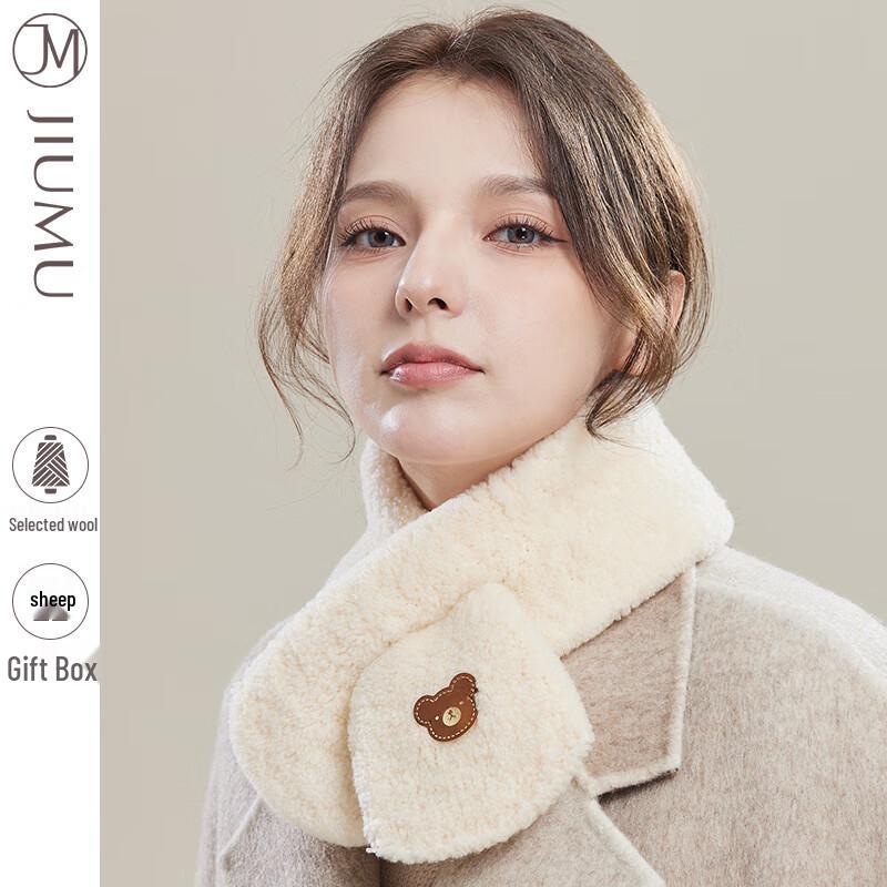JIUMU Women s Thick Wool Short Scarf