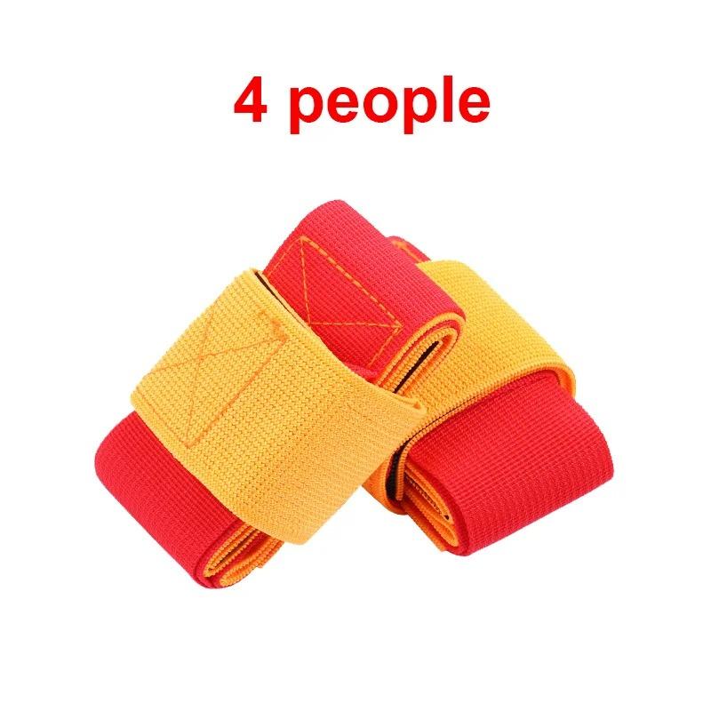 Outdoor Sports MultiPlayer Giant Footstep Tram Padfoot Game Good Tough Nylon Leg Race Bands for Team Building Company Activities