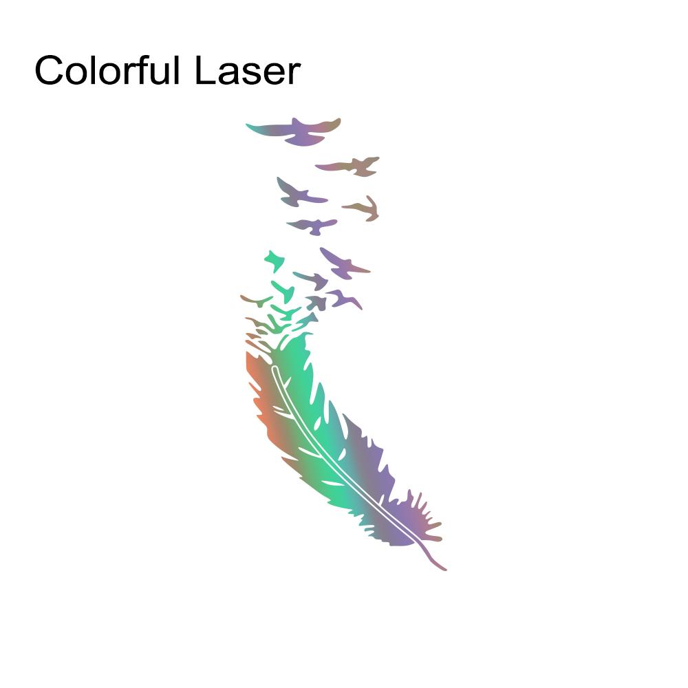 Creative Feather Car Sticker Waterproof Decals Personalize Styling Accessories For Skoda Seat VW Volkswagen Suzuki Smart Toyota