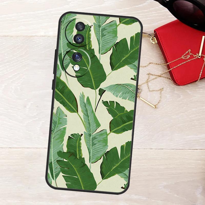 

Retro Banana Leaf Plant Case For Honor 200 400 Pro 50 70 90 Lite X9a X9b X9c X9d X8a X8b X8c Magic 5 6 7 8 Pro Cover Honor 400