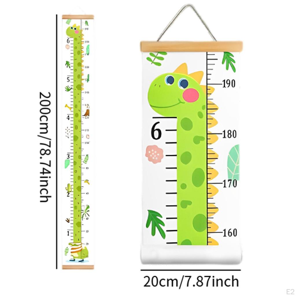 Children's Height Chart, Growth Record, Wall Hanging Ruler for Playroom Decoration