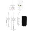 4/6PCS Angel Pendant Party Decoration Snowflake Pendant Transparent Acrylic DIY Xmas Tree Christmas Hanging Ornaments