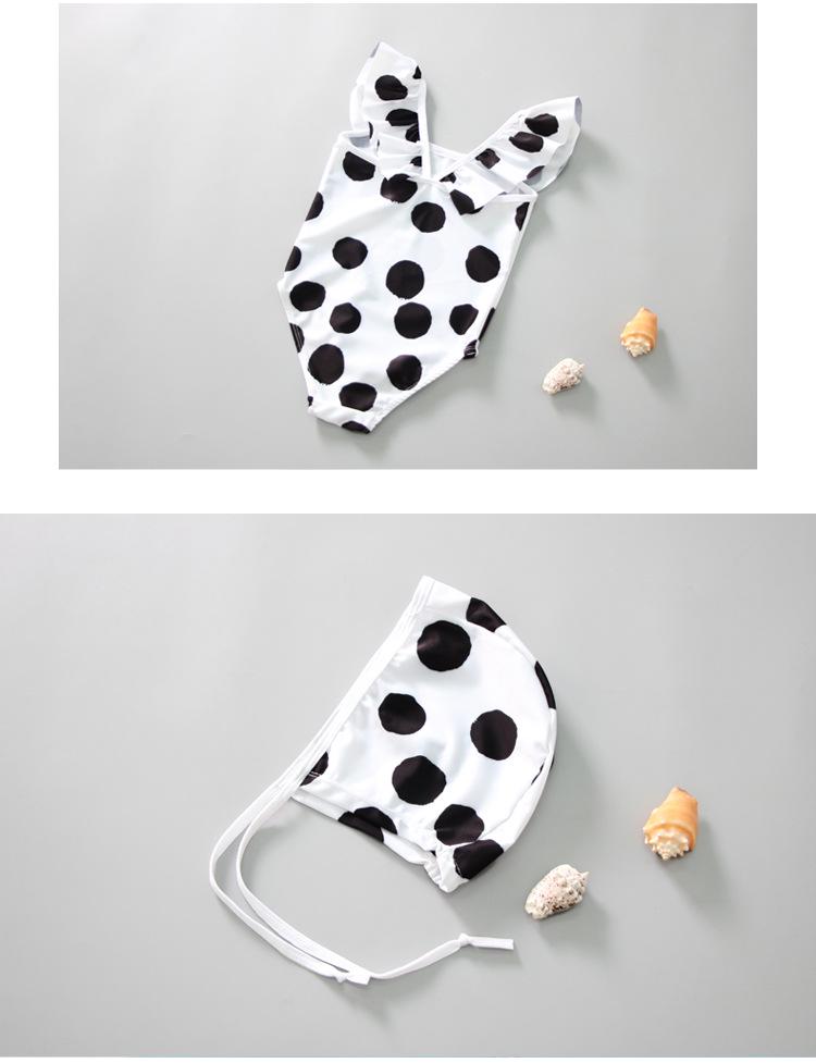 Koreanischer Trend-Einteiler-Badeanzug-Set für Kleinkindmädchen - Niedliches, Sonnenschutz-Design