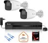 HiLook 4MP CCTV Kit 2x IPC-B440H(4mm)(C), 4-CH PoE Recorder, 1TB HDD