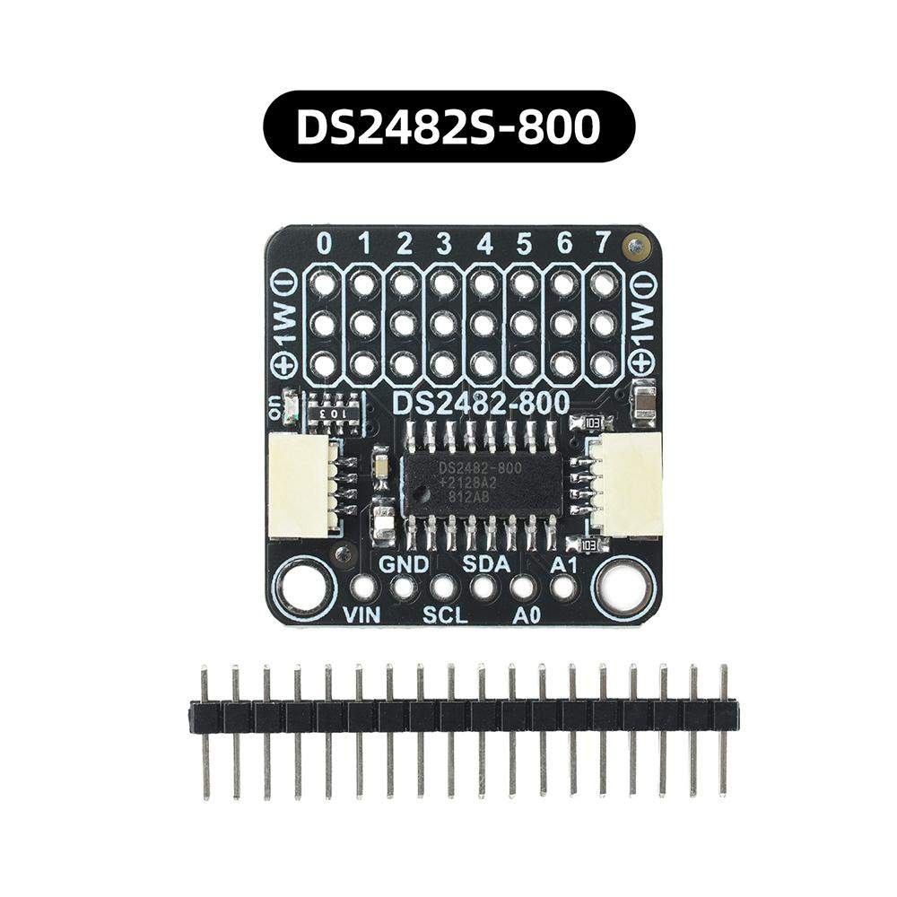 DS2482S 800 8 Channel I2C To 1 Wire Bus Adapter STEMMA QT Qwiic Interface Industrial Long Distance Wiring Sensor Driver Module
