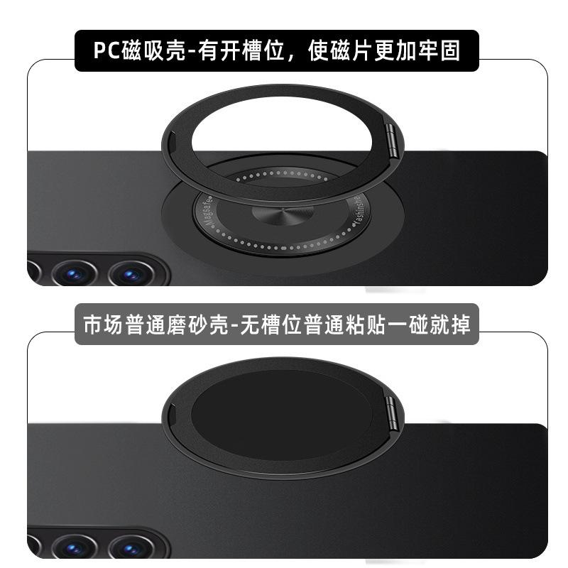 Applicable to Samsung Galaxy Z Fold1 mobile phone case folding screen new rotating magnetic bracket anti-drop case