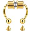 Women Fake Piercing Nose Ring Hoop Septum Piercing Nose Clip Rock HipHoop Stainless Steel Magnet Fashion Body Jewelry