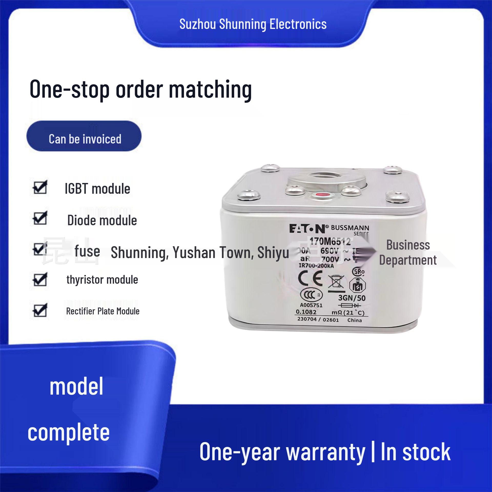 170M6539, 170M6540, 170M6541 Original Complete Fuse Models 170M6539