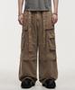 LANARCHIVE [0124] Eyelet Belt Cargo Pants - Beige
