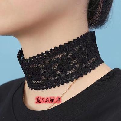 Pullover Scarf Elastic Lace Necklace Collar Collar Collarbone Chain Scar Cover Fake Collar Sun Protection Scarf Summer Neck Cover