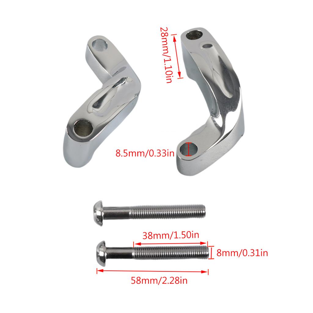 Suitable for Universal Motorcycle Rearview Mirror Relocation Extension Mount Bracket Riser Extend Adapter