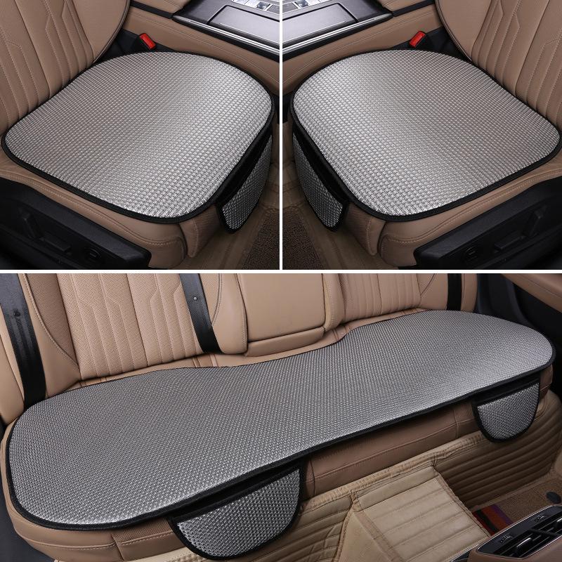Four Seasons Ice Silk Car Seat Cushion Set - Single & Rear Three-Piece Cooling Mat