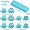 6PCS Food Grade Plastic Cake Pop Mold Set with Tray Cookies Cutter Cake Lolly Mold  Baking Tool