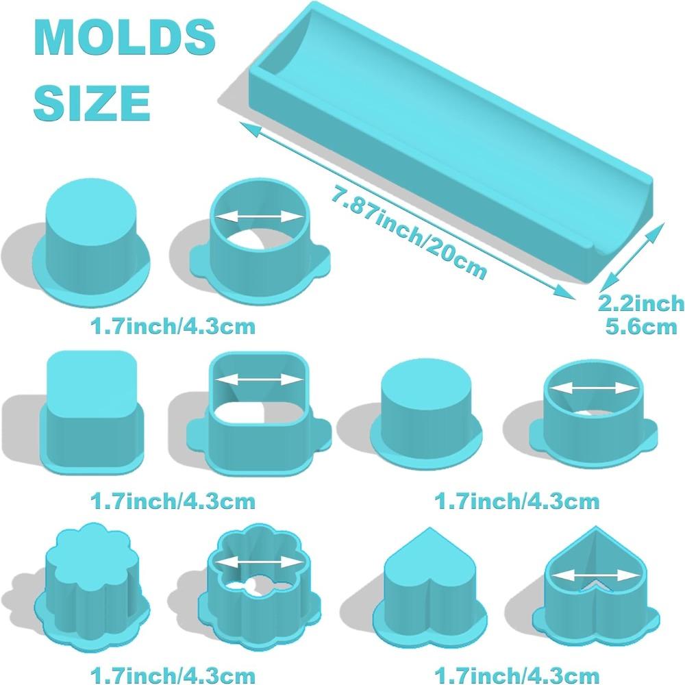 6PCS Food Grade Plastic Cake Pop Mold Set with Tray Cookies Cutter Cake Lolly Mold  Baking Tool