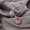 Purple Cat's Eye Gemstone 925 Sterling Silver Beautiful Jewelry Pendant 1.69" PP-55-43