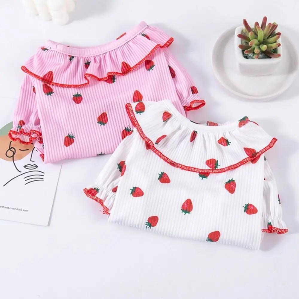 Comoda Pettorina per Cani Primavera Autunno Abbigliamento Cane Gatto Carino Animale Domestico Maglietta Base Fragola Cane/Gatto Medio/Piccolo