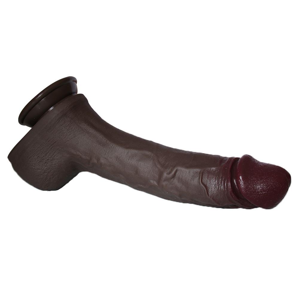 12.6 Inch Realistic Silicone Dildo with Strong Suction Cup, Soft Body-Safe Silicone, Waterproof, XXL Size, Discreet Packaging