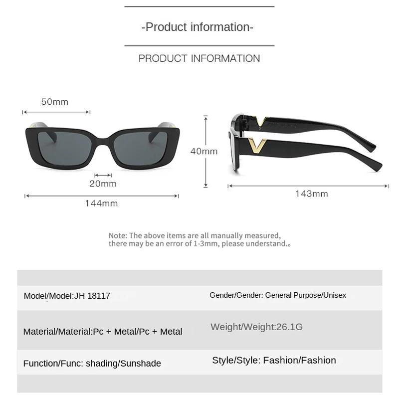 Fashion Cat Eye Sunglasses Luxury V Sun Glasses For Ladies Classic Rectangle Driving Eyewear Uv400