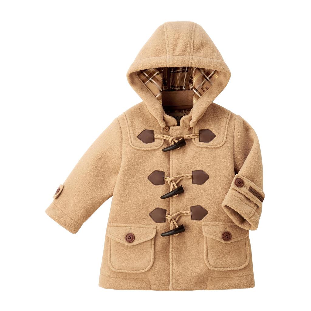 Duffle Cold Weather Beige [MIKI HOUSE] Kabát, Svrchní oblečení, Fleecová bunda, Bunda, Chlapci, Dívky, Miminka, Děti, Dětské oblečení, 10-3862-497, 110 cm,